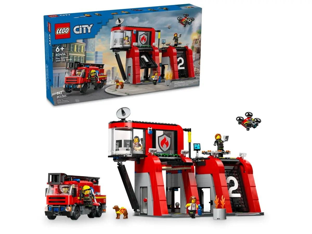 Fire Station with Fire Truck LEGO City 60414