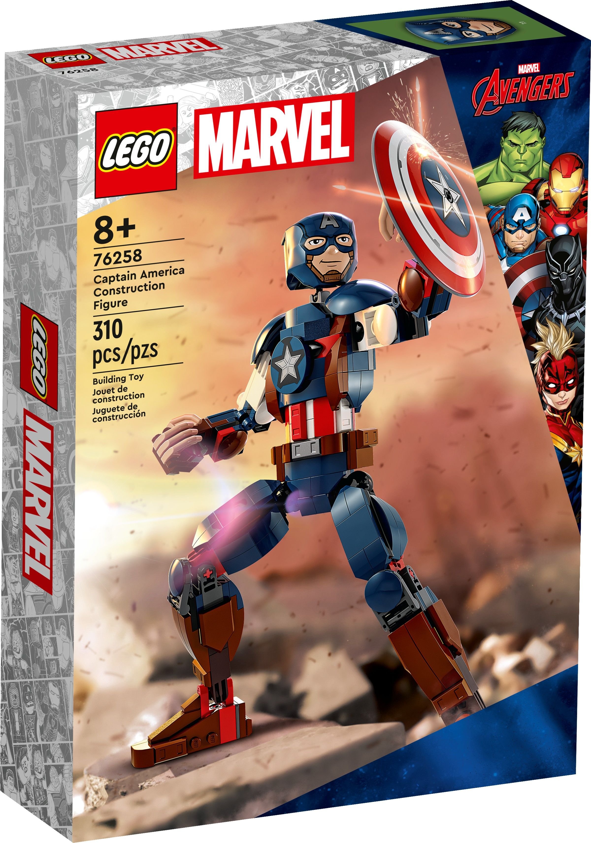 Captain America Construction Figure LEGO Marvel 76258