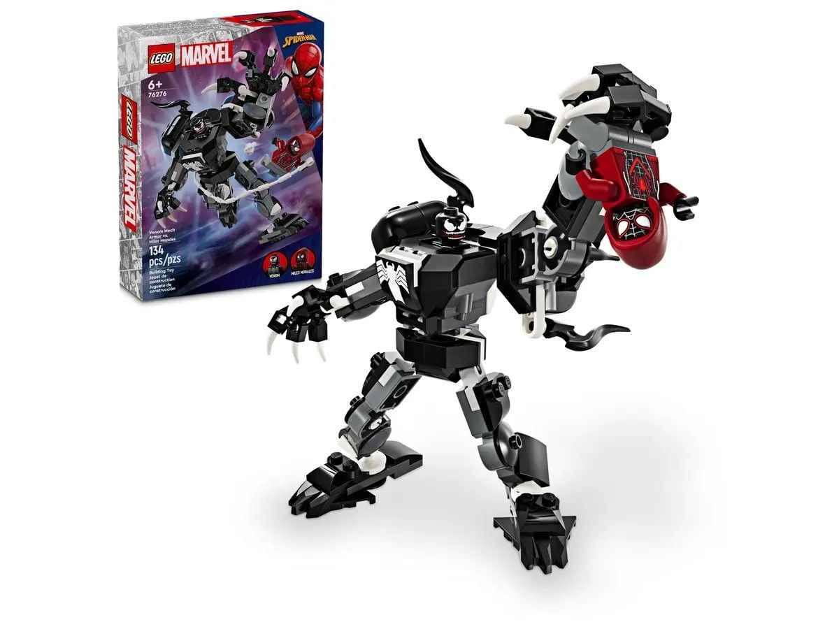 Venom Mech Armor vs. Miles Morales LEGO Marvel 76276