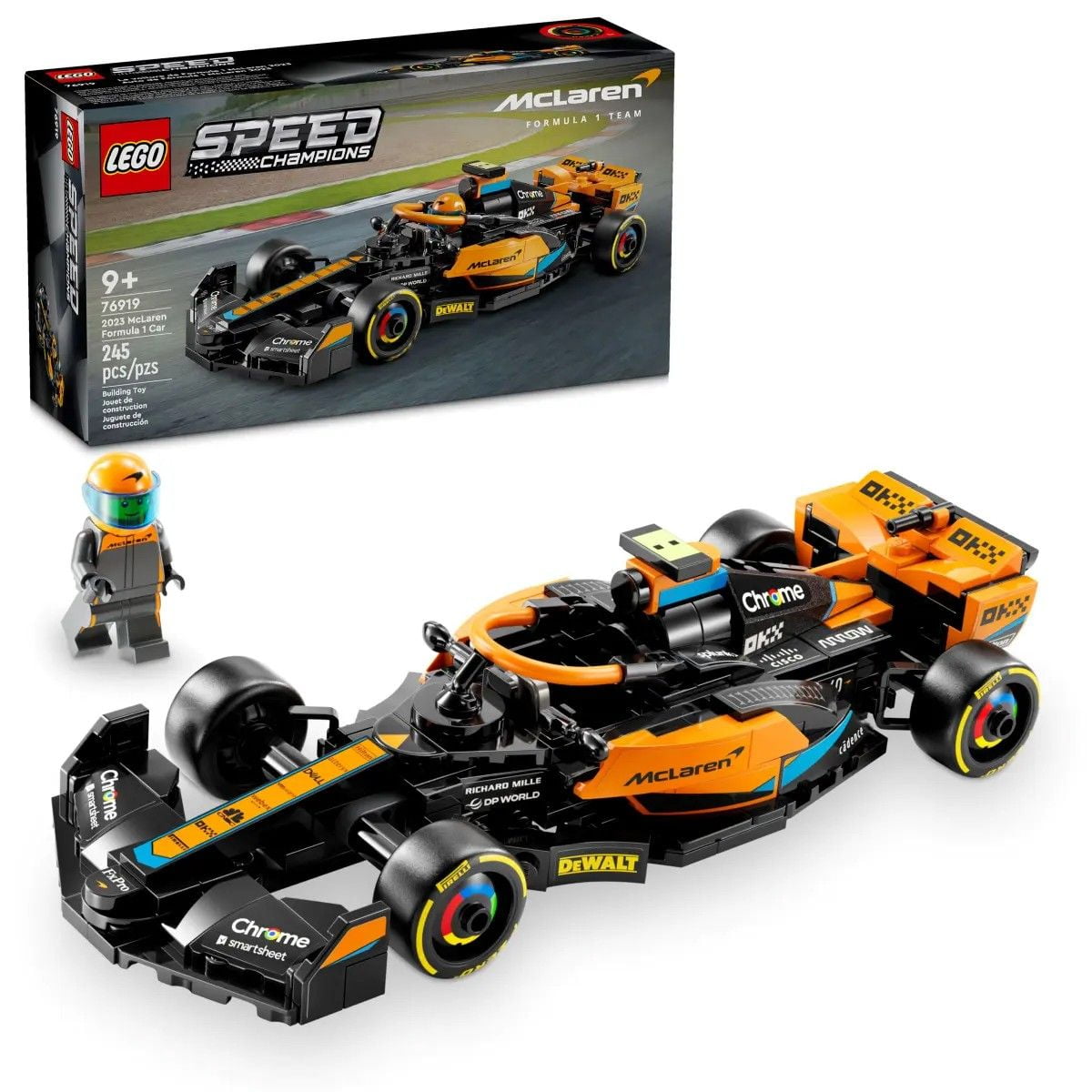 2023 McLaren Formula 1 Race Car LEGO Speed Champions 76919