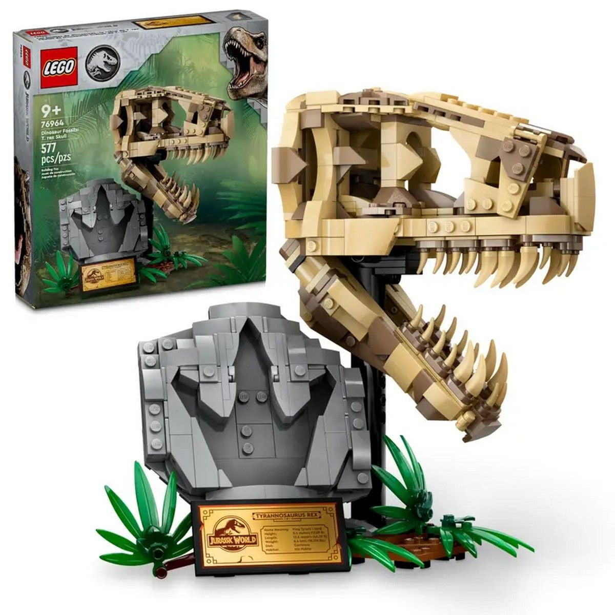 Dinosaur Fossils: T. rex Skull LEGO Jurassic World 76964
