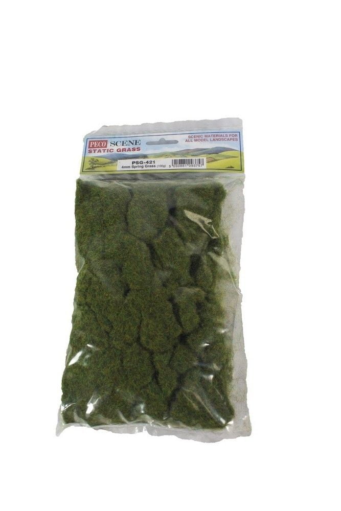 4mm long Static Grass - 100g - Spring Grass