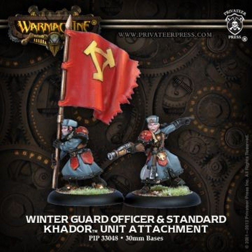 Winterguard Officer and Standard