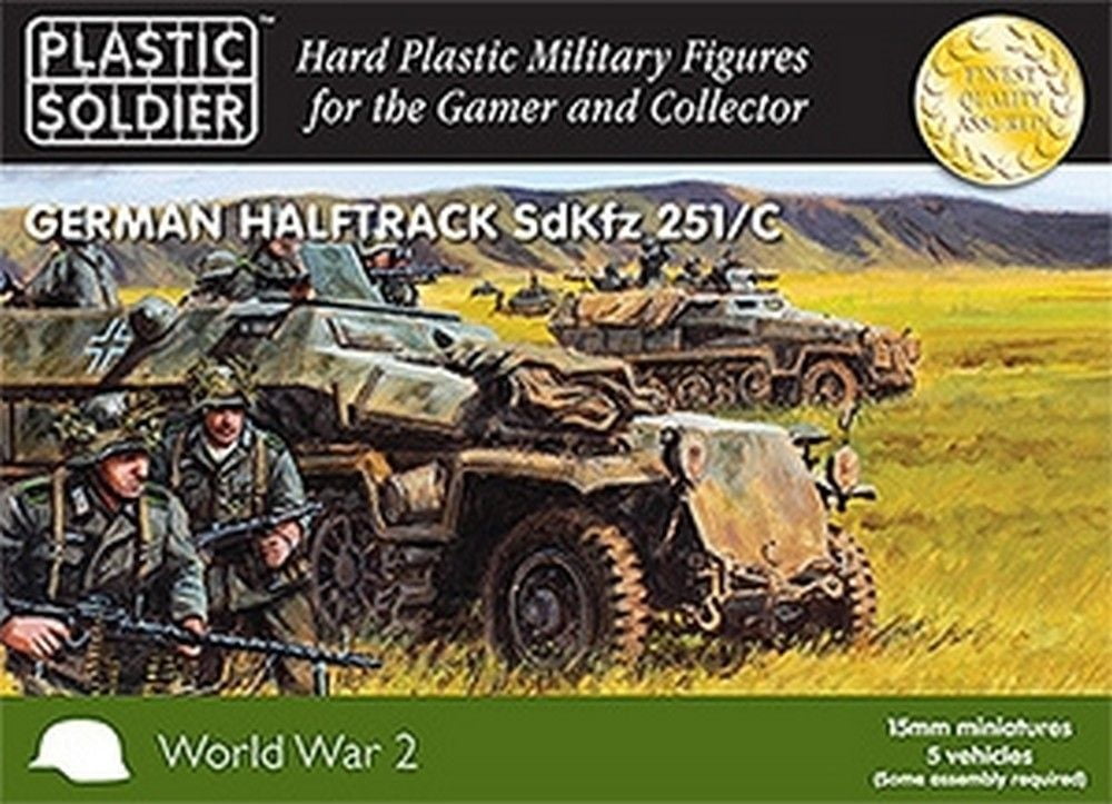 15mm Easy Assembly German Sdkfz 251 Ausf C Half track