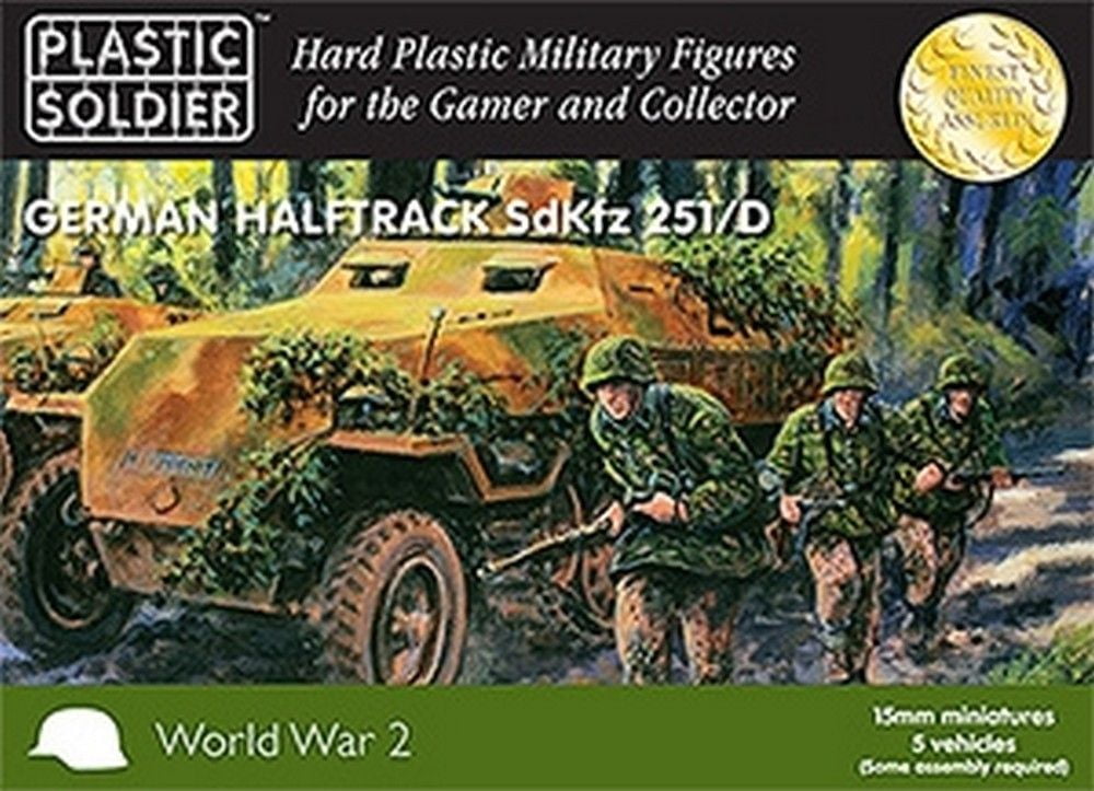 15mm Easy Assembly German Sdkfz 251 Ausf D Half track