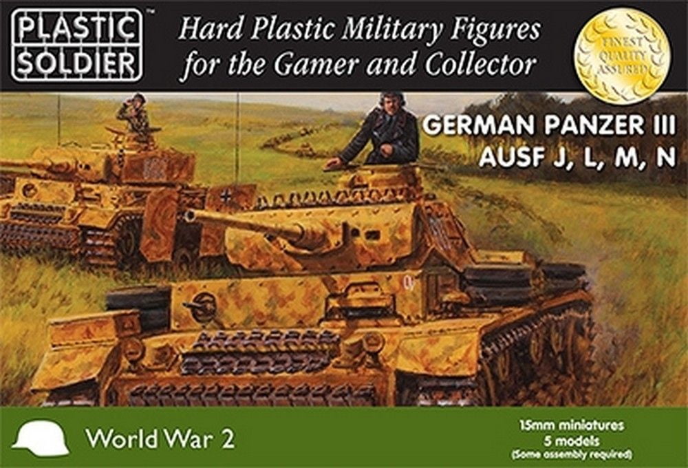 15mm Easy Assembly German Panzer III J, L. M and N Tank