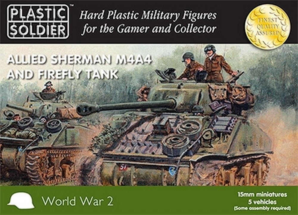 15mm Easy Assembly Sherman M4A4 and Firefly Tank