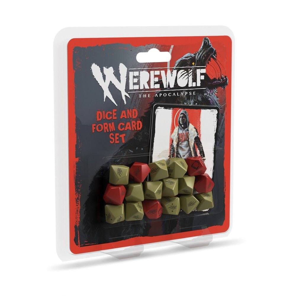 Werewolf: The Apocalypse 5th Edition Roleplaying Game Dice and Form Card Set