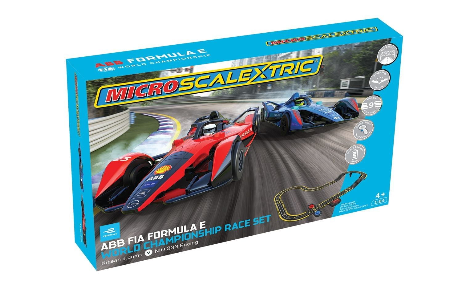 Micro Scalextric Formula E World Championship - Battery Powered Race Set