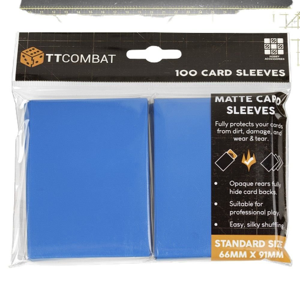 100 Standard Card Sleeves - Blue