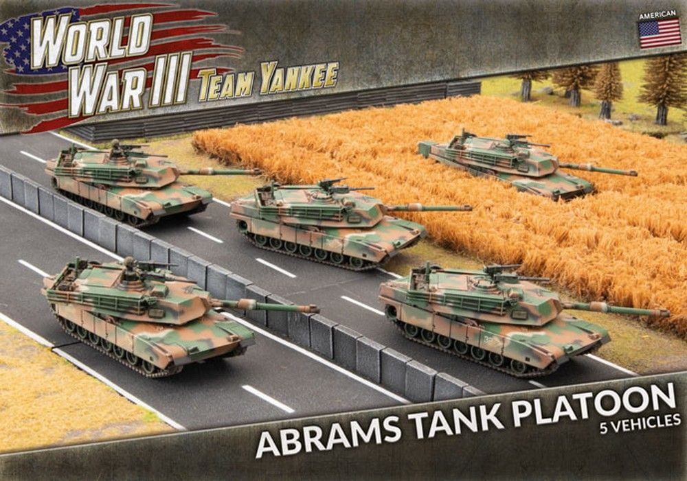 Abrams Tank Platoon (WWIII x5 Tanks Plastic)
