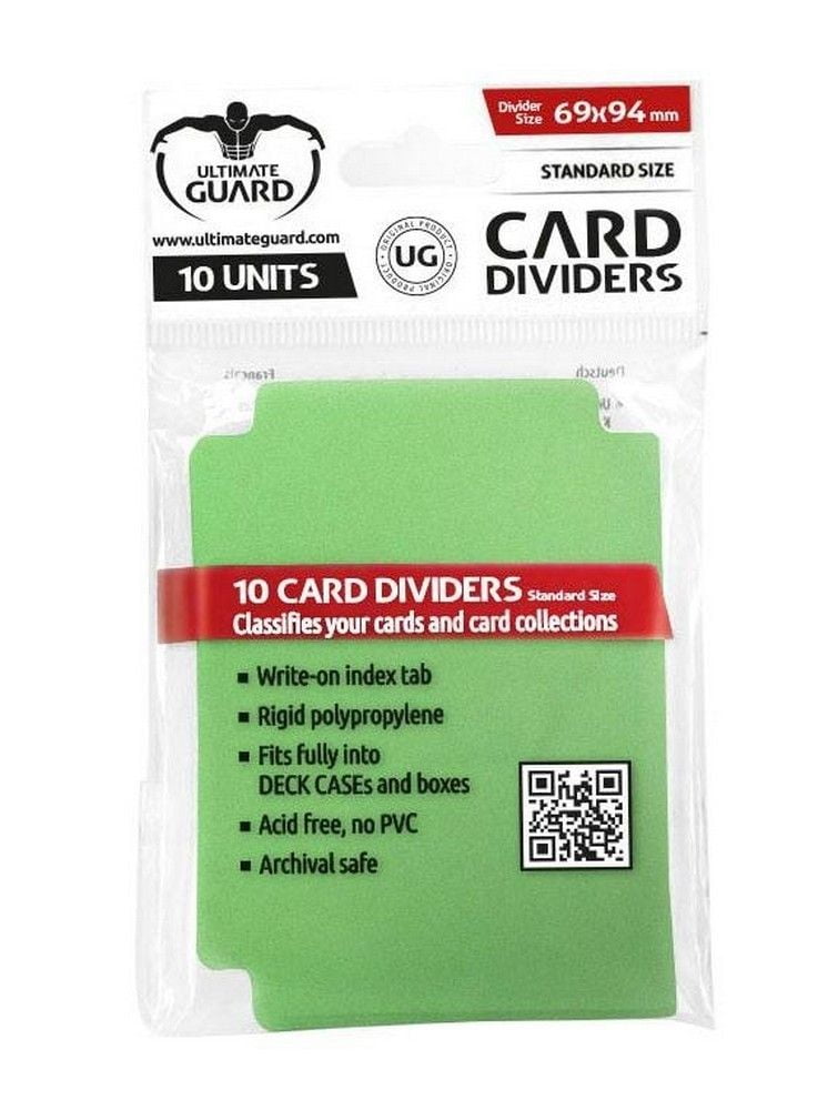Card Dividers Standard Size - Green