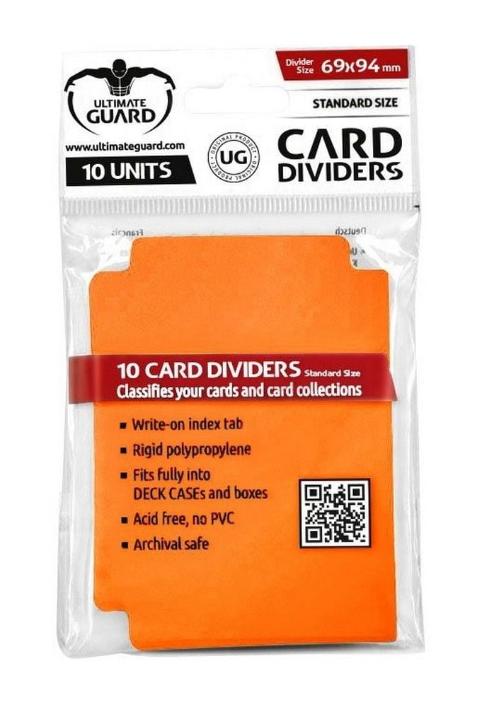 Card Dividers Standard Size - Orange