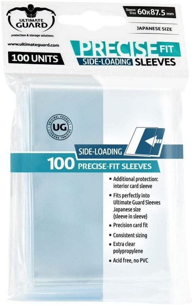 Precise-Fit Sleeves Side-Loading Japanese Size - Transparent