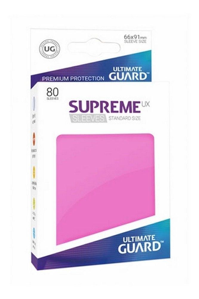 80x Supreme UX Sleeves Standard Size - Pink