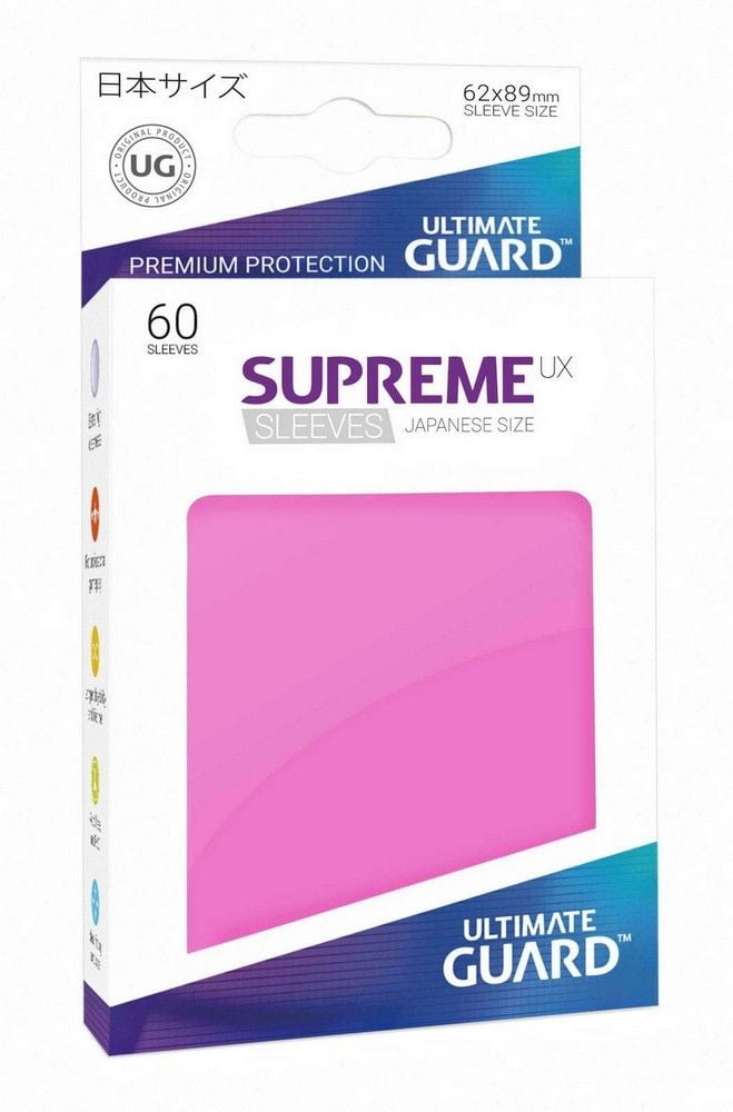 60x Supreme UX Sleeves Japanese Size - Pink