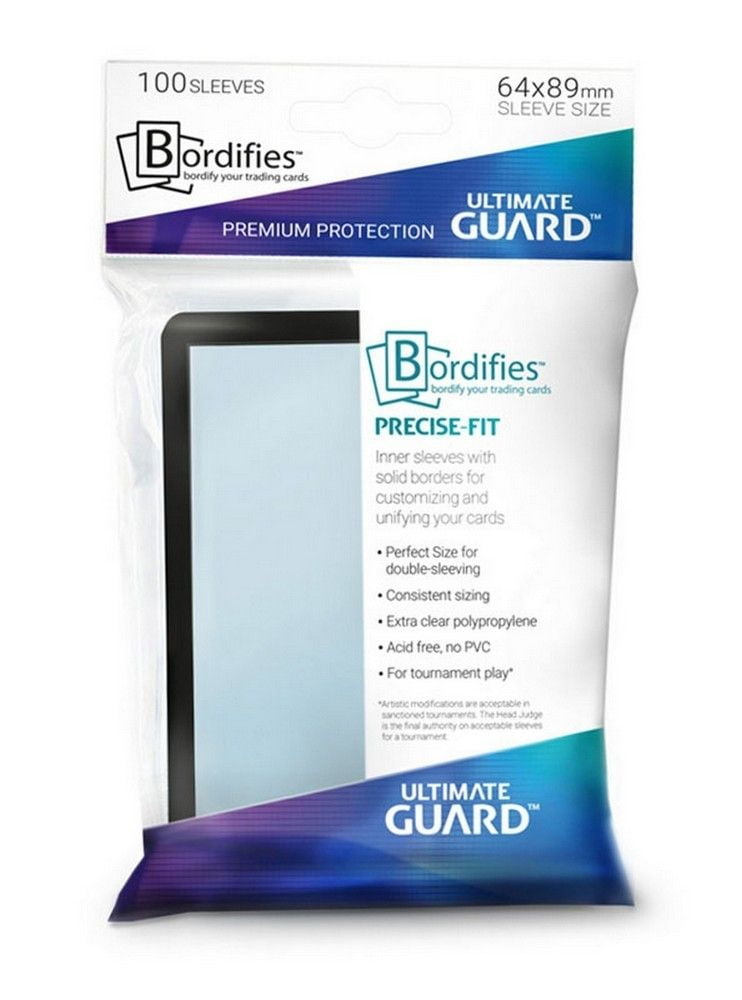 Bordifies Precise-Fit Sleeves Standard Size - Black