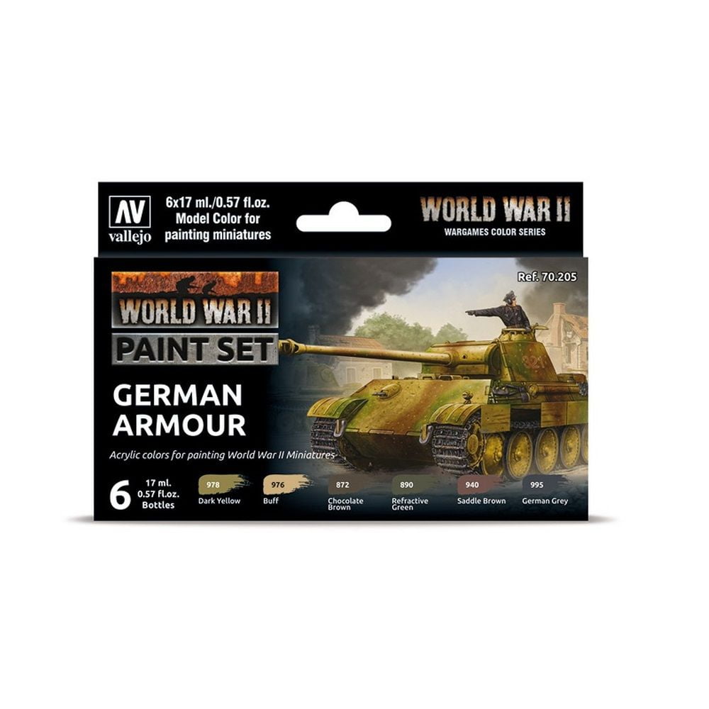 AV Vallejo Model Color Set - WWII German Armour