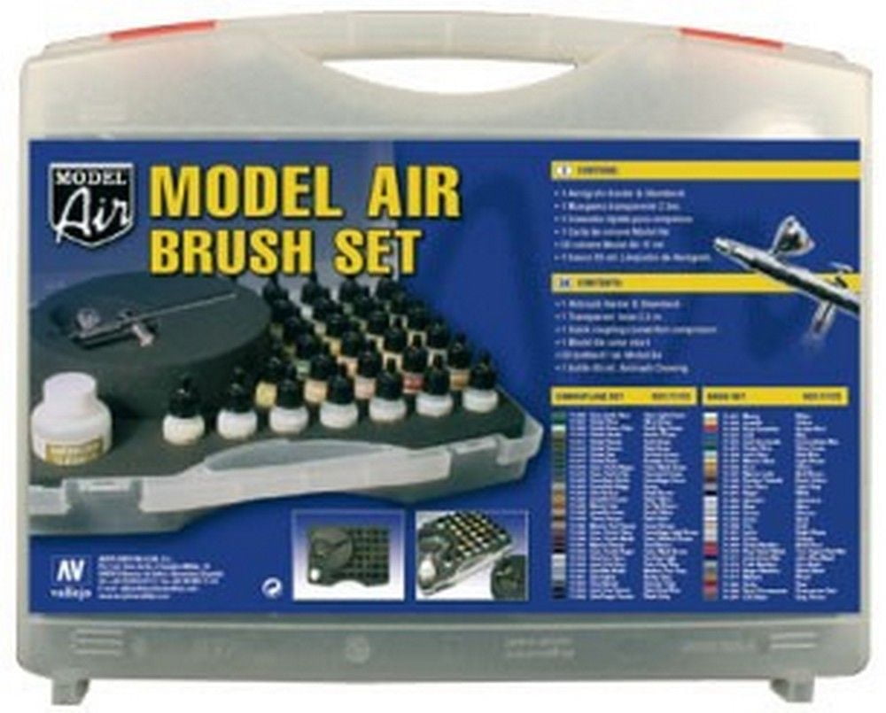 Model Air - Basic Colours & Airbrush Set