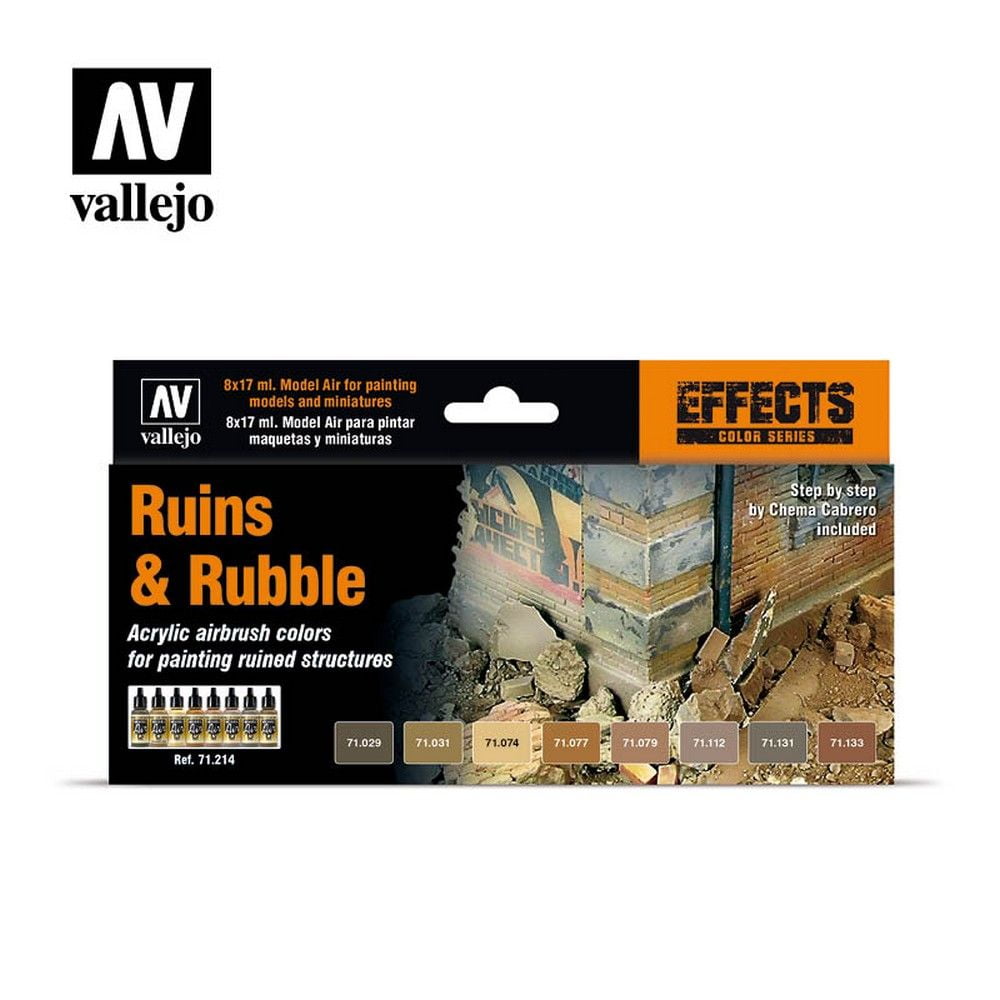 AV Vallejo Model Air Set - Ruins and Rubble