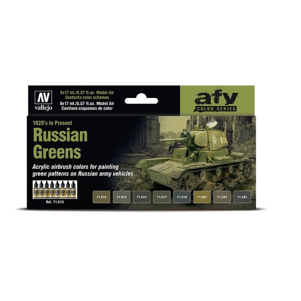 AV Vallejo Model Air Set - Russian Green