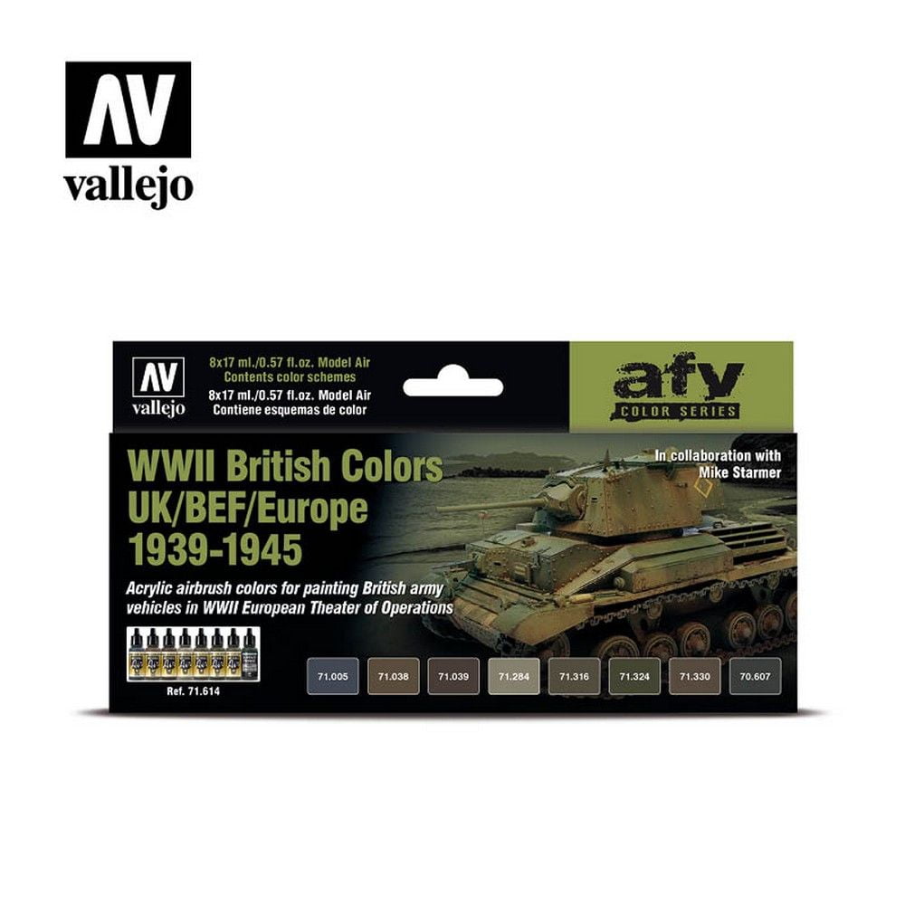 AV Vallejo Model Air Set - WWII British Colours 1939-1945
