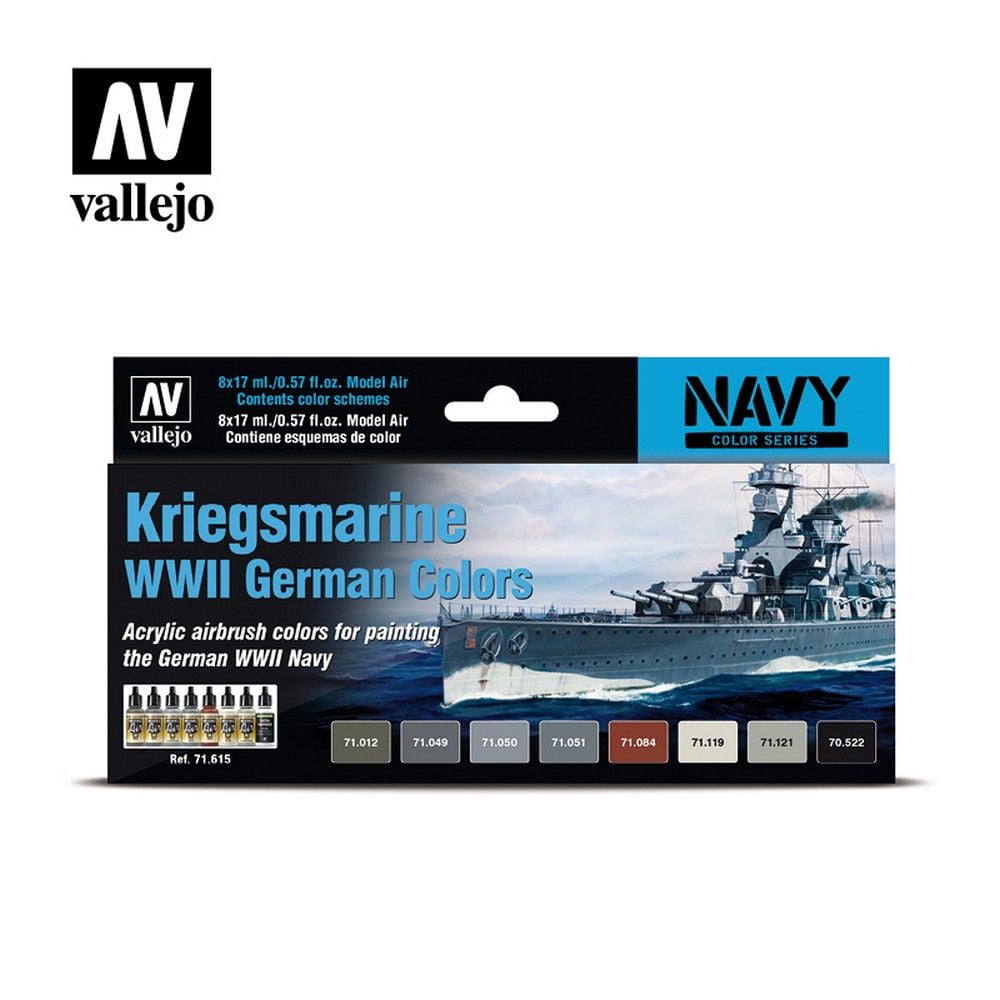 AV Vallejo Model Air Set - Kriegsmarine WWII German Color