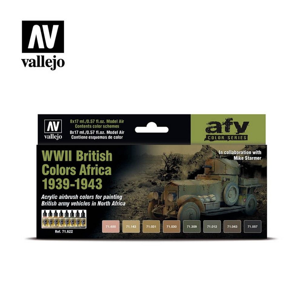 AV Vallejo Model Air Set - WWII British Colors Africa 1939-43