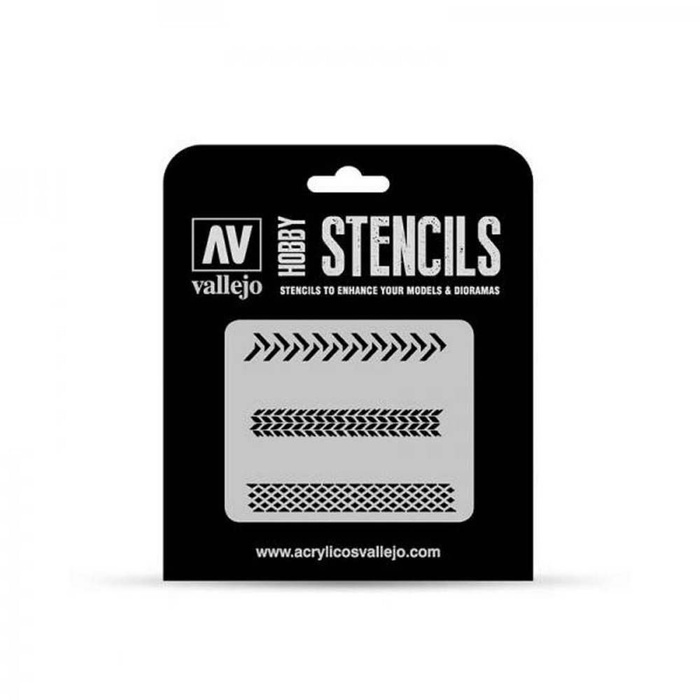 AV Vallejo Stencils - 1:35 Tyre Marks