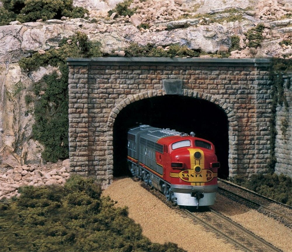 N Cut Stone Double Tunnel Portal (x2)