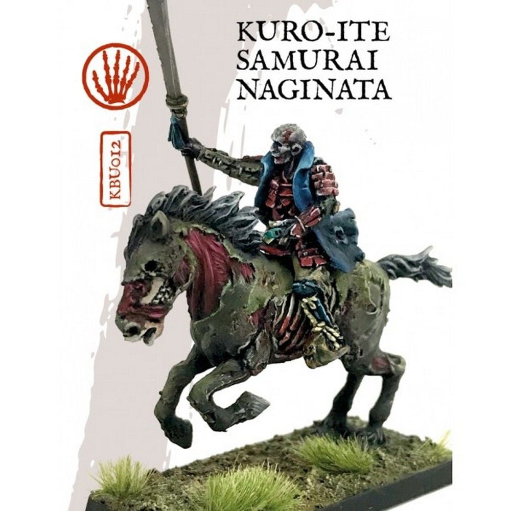 Kuro-ite Samurai Naginata on Horse