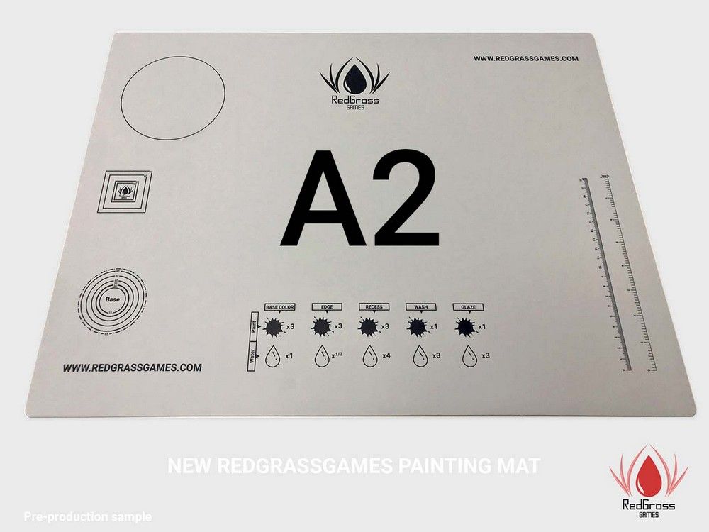 RGG Painting Mat A2- Cut resistant Redgrass Games RGG-MAT-A2