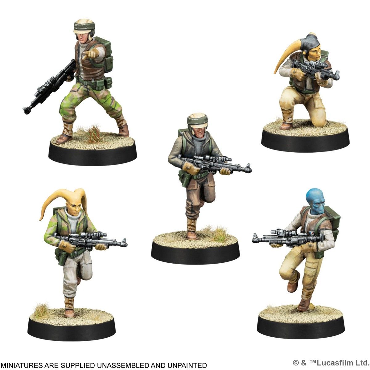 Star Wars Legion – Vétérans Rebelles (Atomic Mass Games) – 1 Figurine Plastique