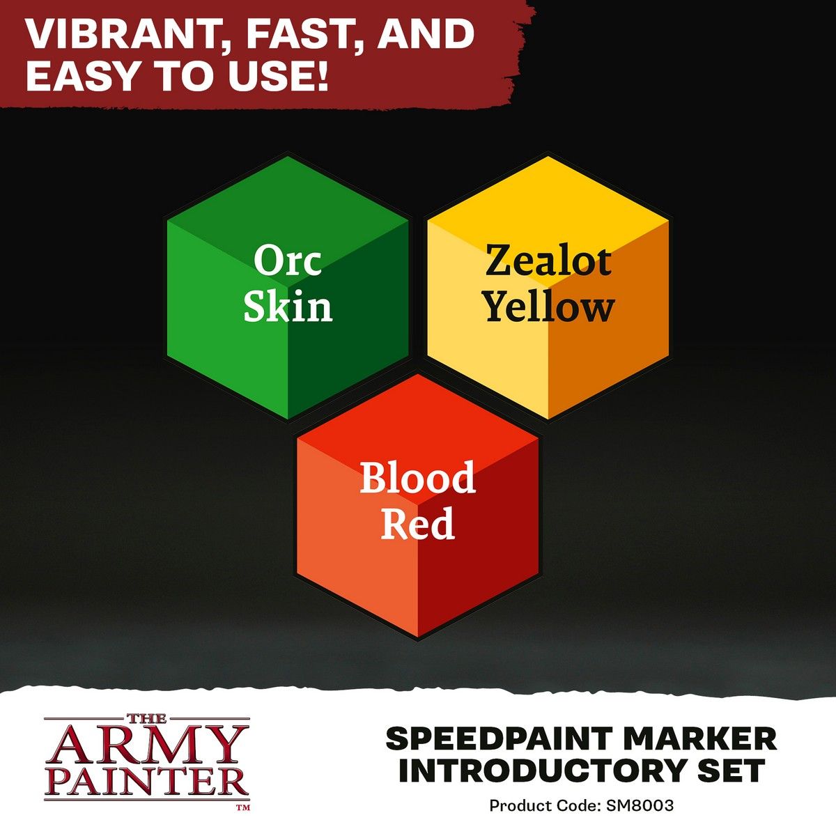 The Army Painter Speedpaint Marker Set Introduttivo – 3 Pennarelli Acrilici 2.0 Da 6 Ml (Verde, Rosso, Giallo) Per Miniature DnD E Warhammer - 3