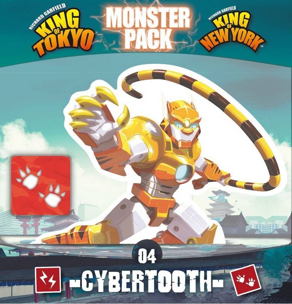 Fat Cybertooth King of Tokyo: Cybertooth Monster Pack Iello CSGKOTMPCYBER | Wayland Games
