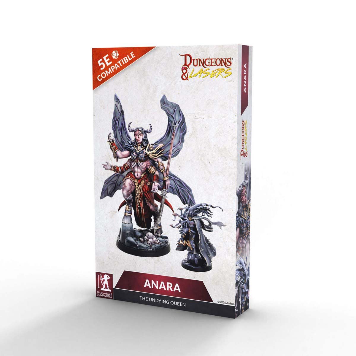 Miniature Reine Anara - World Of Deuslair / Dungeons & Lasers TG08 - Échelle 28mm - Occasion