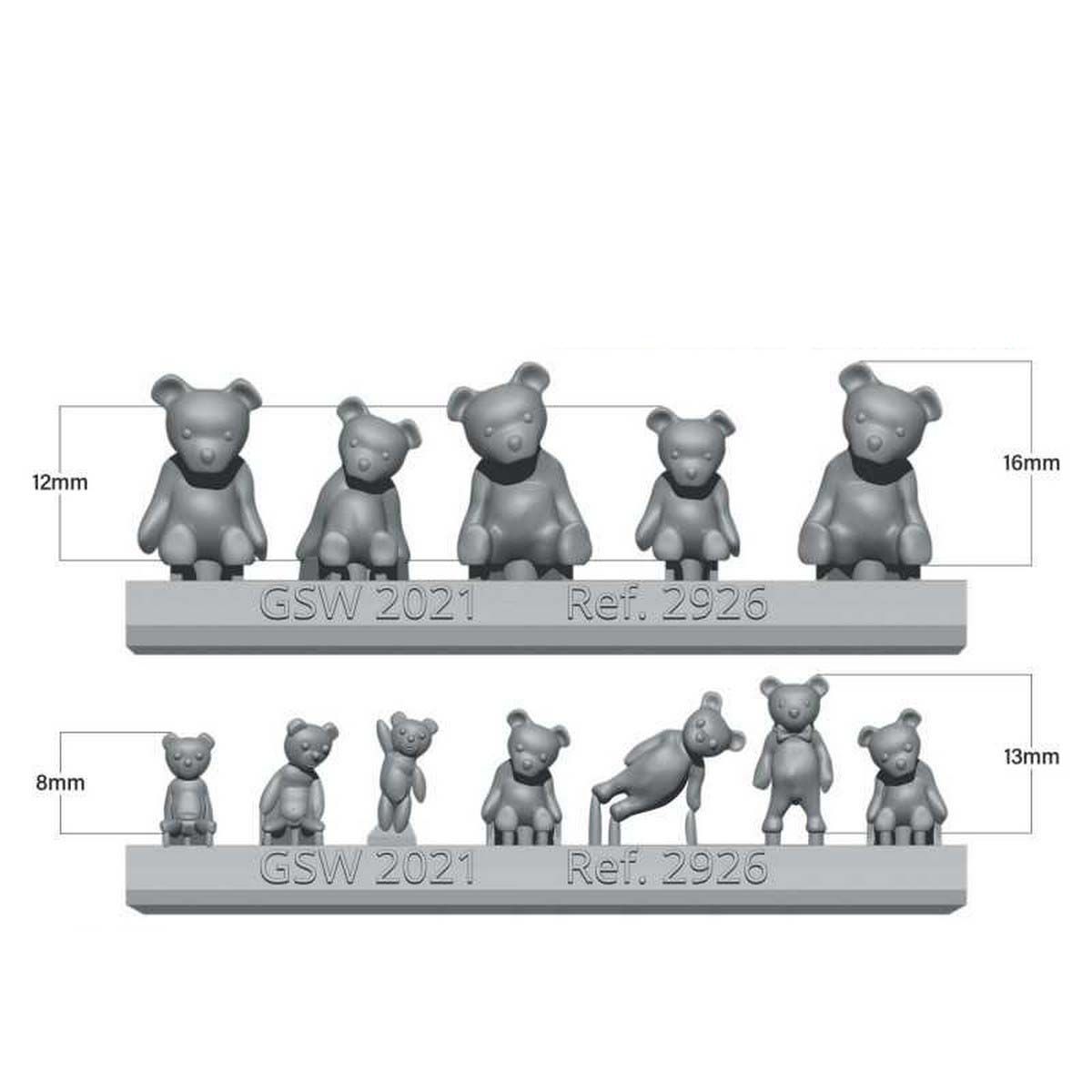 Teddy Bear Resin Set Green Stuff World 8435646502861ES | Wayland Games