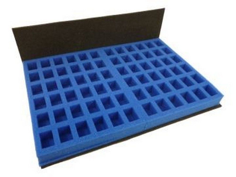 KR Multicase Set Vassoi 72 Scomparti - Per Miniature E Figure Da Collezione - Schiuma Morbida Protettiva