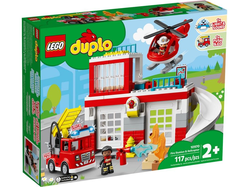 Fire Station Helicopter LEGO DUPLO 10970 LEGO 10970 Wayland Games