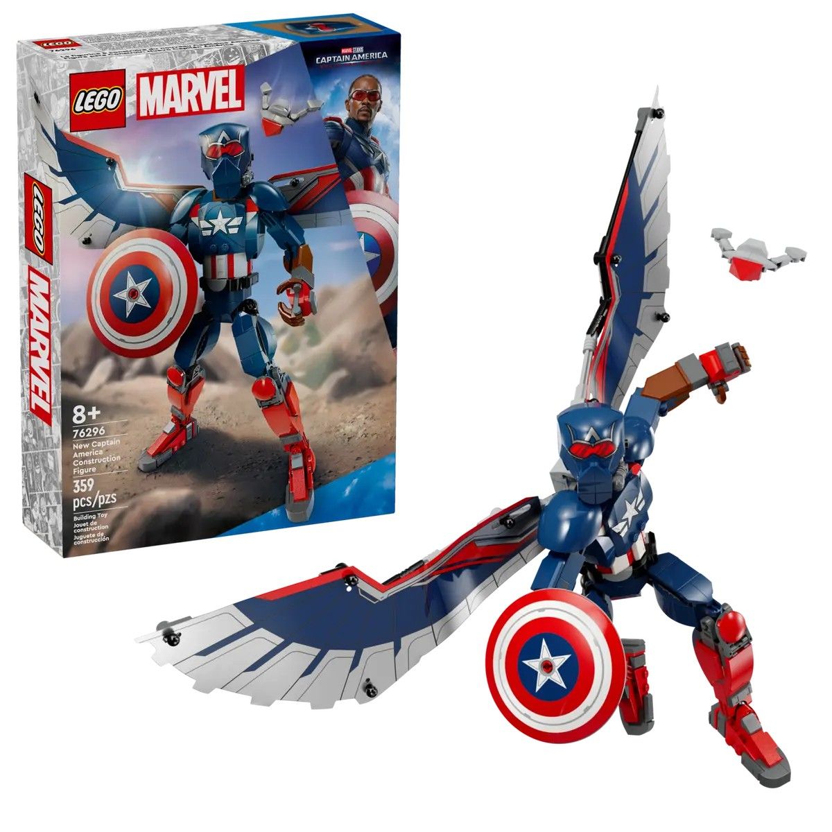 New Captain America Construction Figure LEGO Marvel 76296 Wayland Games