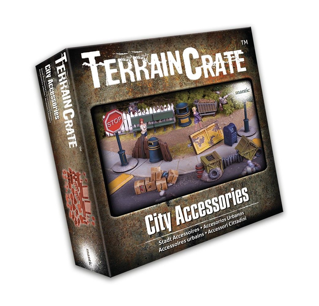 Mantic Games Terrain Crate: Battlezones Street Accessories – Zubehör Für Tabletop-Spielfelder