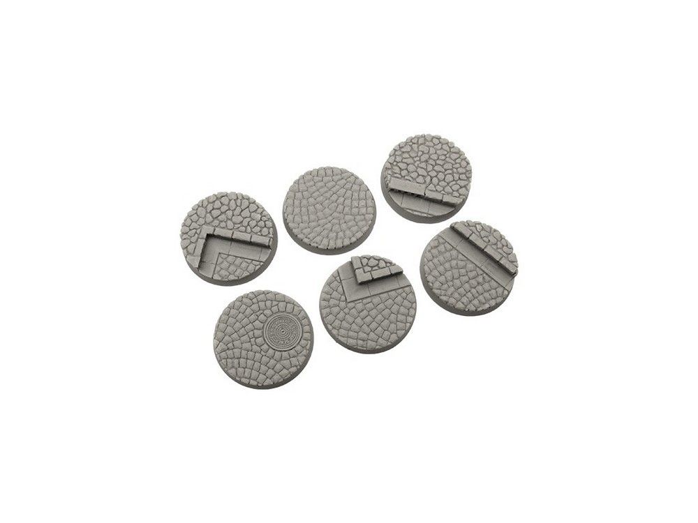 thumbnail image 2 of 40mm Round Lipped Cobblestone Scenic Resin Bases - UK Made, Warmachine Compatible 2 of 5