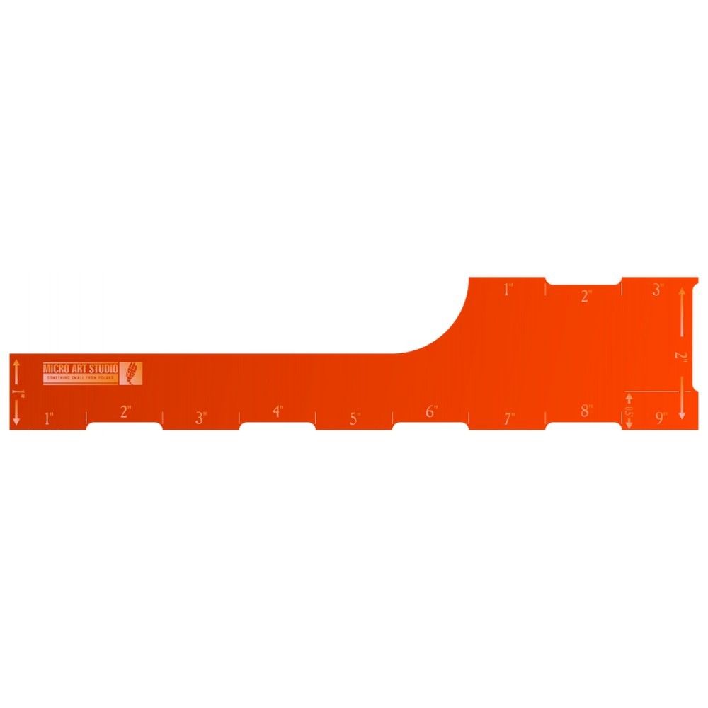 Game Ruler. Amazon AoS 9 Inch Range Ruler - Orange Micro Art Studio P00219 | Wayland Games