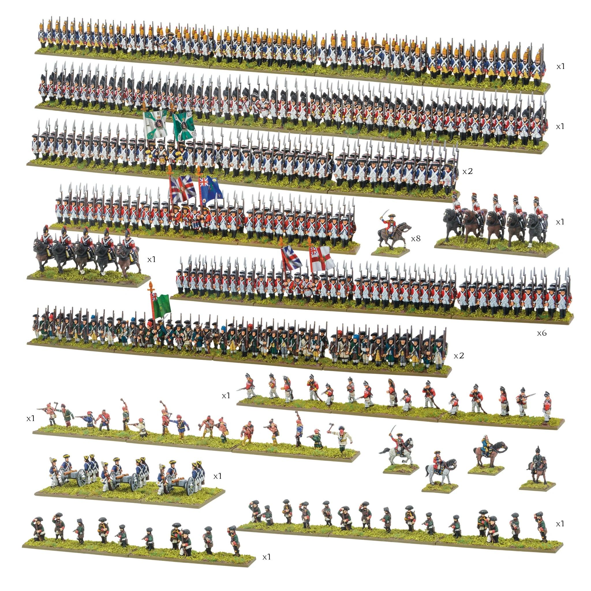 Warlord Games Black Powder Epic Battles – Revolution Commanders Set – 6 Detailreiche Resin-Miniaturen (28 Mm) Für Den Amerikanischen Unabhängigkeitskrieg – Ideal Zum Bemalen & Spielen