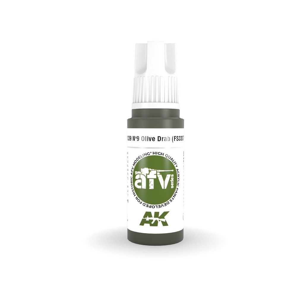AK Interactive Nº9 Olive Drab paint pot