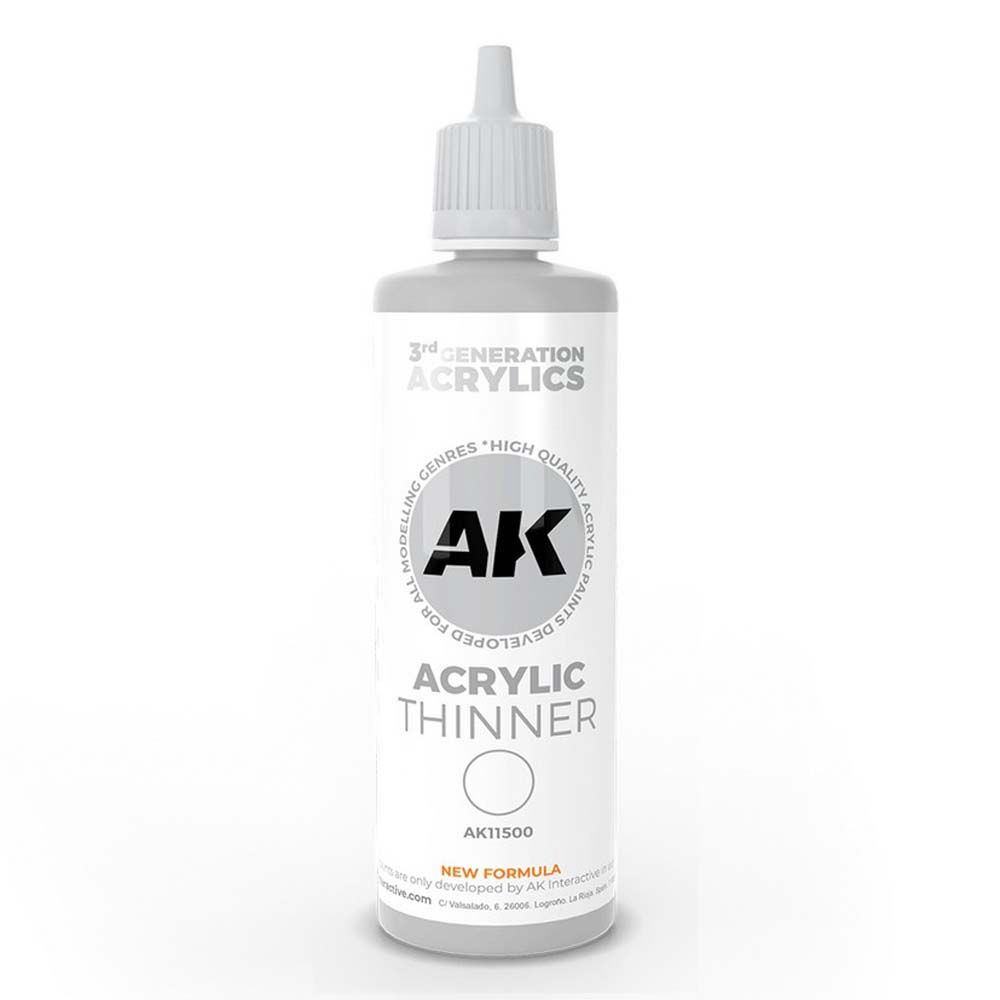 AK Interactive Acrylic Thinner 100ml (3rd Gen)