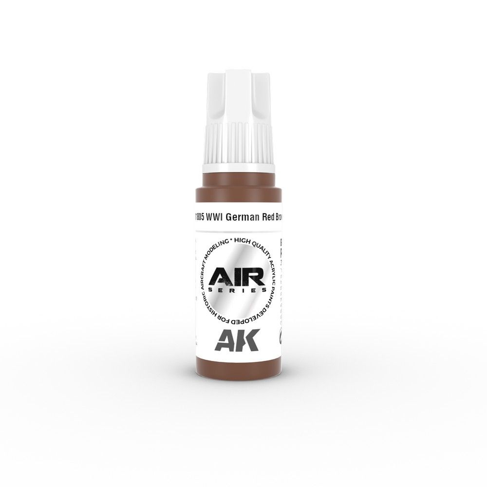 AK Interactive WWI German Red Brown paint pot
