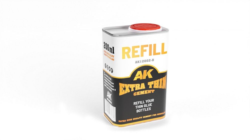 AK Interactive Extra Thin Cement (200ml Refill)