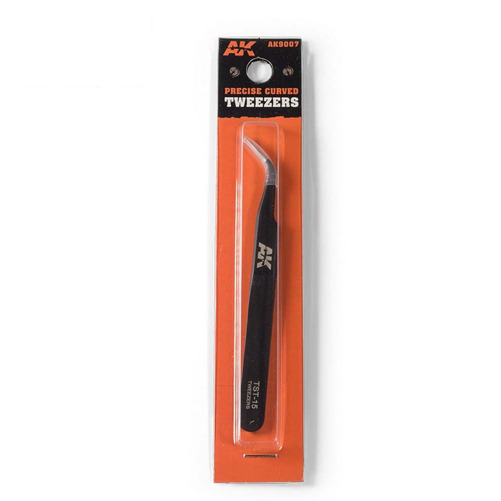 AK Interactive Precise Curved Tweezers