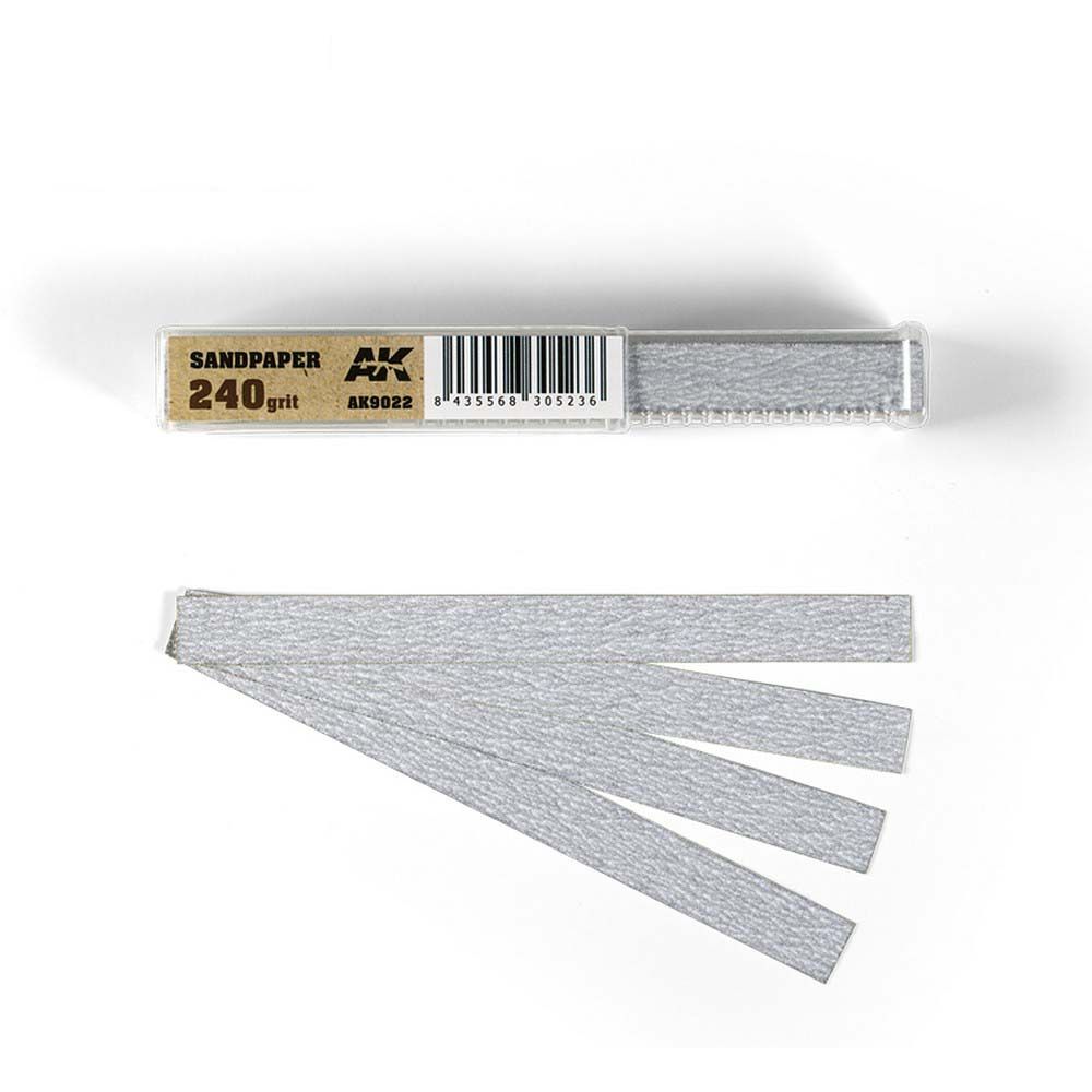 AK Interactive Dry Sandpaper 240 Grit (50)